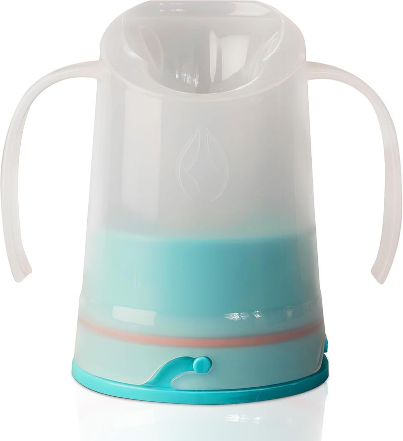 RJE Petite Dysphagia Regulating Drinking Cup for Difficulty Swallowing Disorders (5 oz) – Controlled Sips Cup Prevents Aspiration - 2 Handles for Secure Grip - Adjustable 4cc-12cc, Made in Canada - Image 1